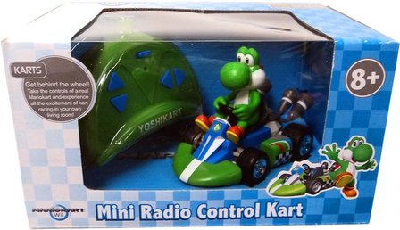 Super Mario Mario Kart Wii Mini Radio Control Kart Yoshi R/C Vehicle