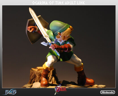 First 4 Figures Legend of Zelda Ocarina of Time Link Statue