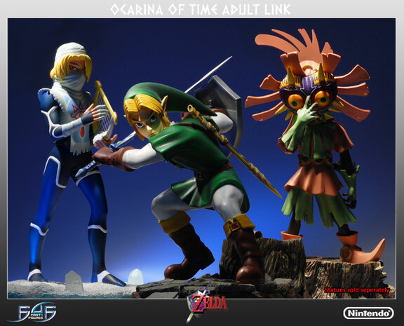 First 4 Figures Legend of Zelda Ocarina of Time Link Statue